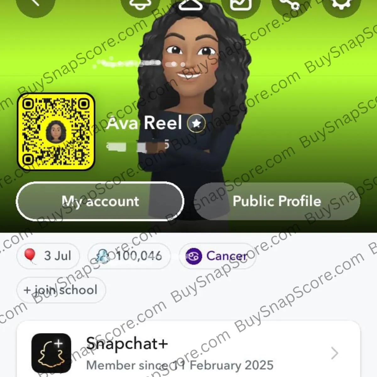 Ava Bought 100k Snapchat Points from Buysnapscore.com