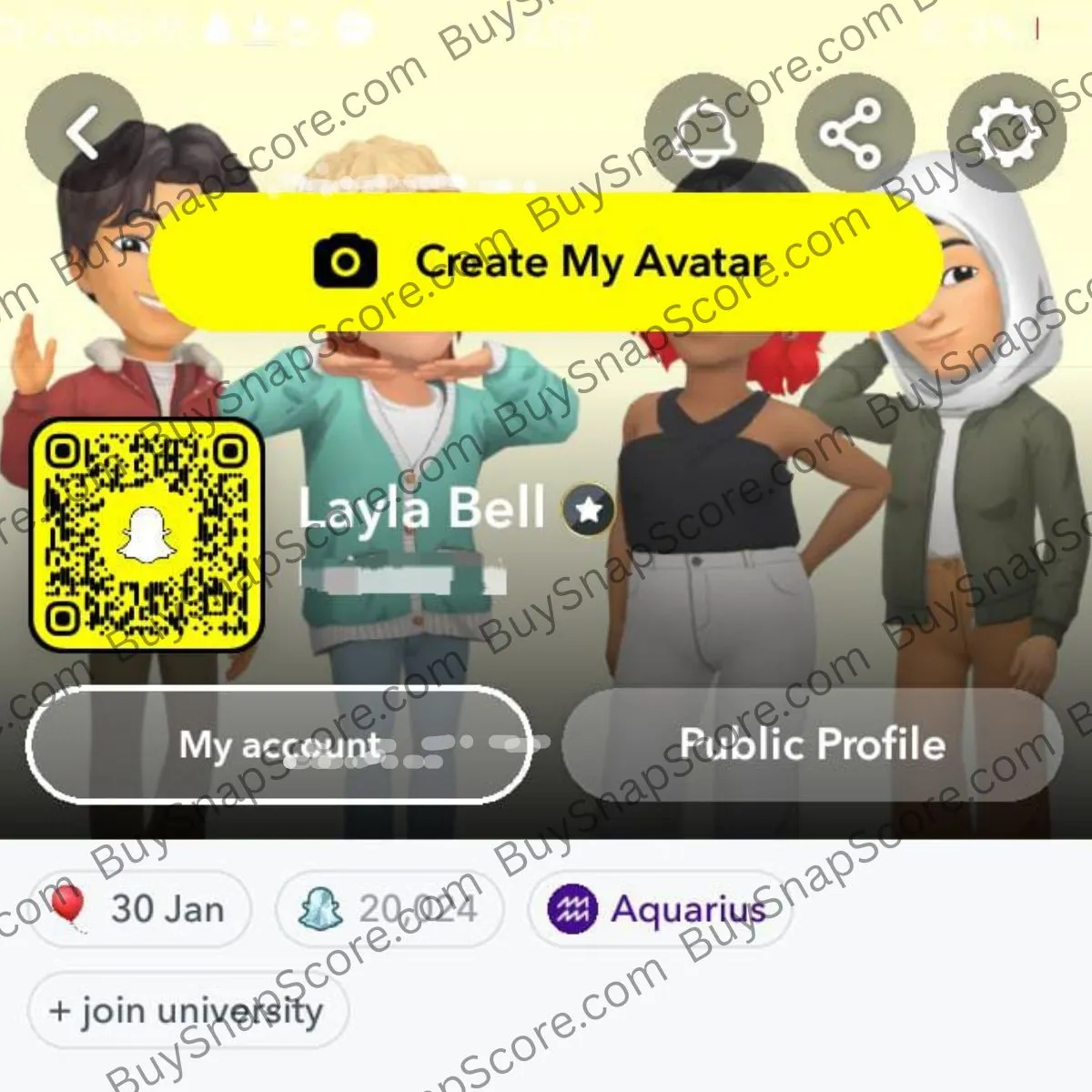 Laila Boosted her snapchat score with 20k package